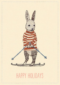Ski Bunny - Holiday Card by Coral & Tusk