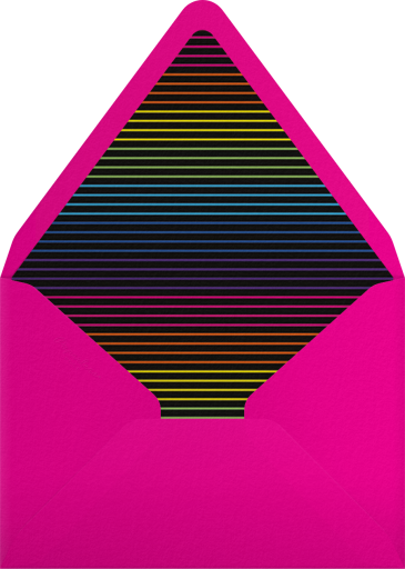 Neon Exclamation Surprise - Paperless Post Envelope