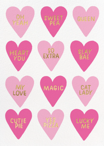 Conversation Hearts (Anke Weckmann) by Red Cap Cards