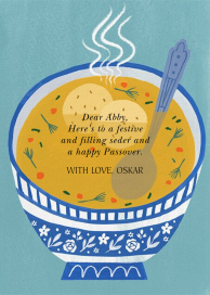 Seder Soup - Greeting Card by Paperless Post