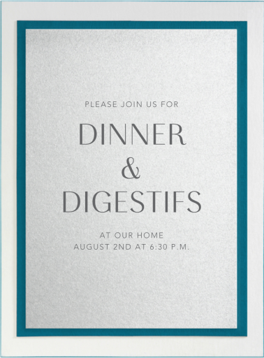 Silver Fjord by Paperless Post