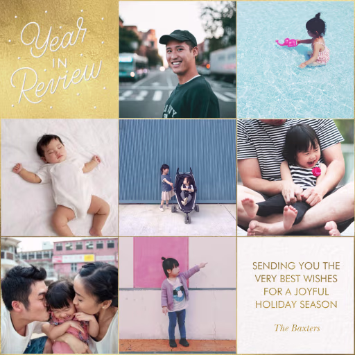 Highlight Reel - New Year's Card by Paperless Post