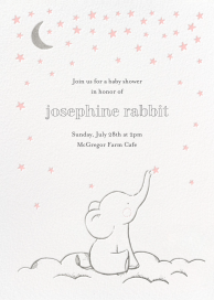 Baby elephant baby shower hot sale invitations