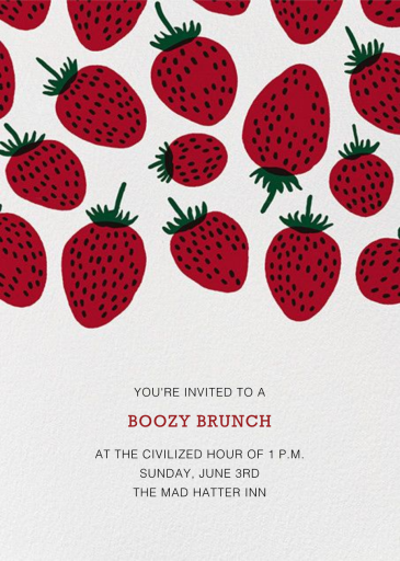Pieni Mansikka - Spring Party Invitation by Marimekko