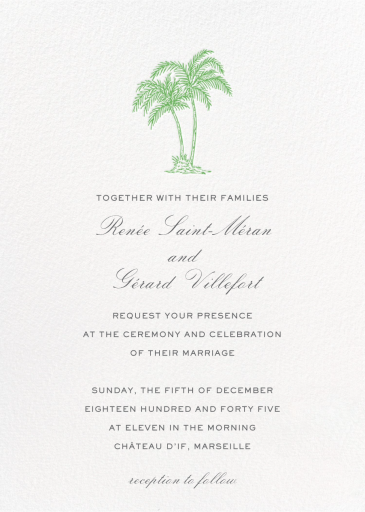 Mascarene - Wedding Invitation by Crane & Co.