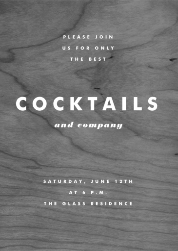 Wood Stain by Paperless Post