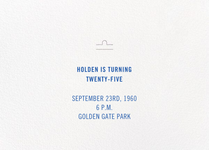 Your Season Invitation - Birthday Invitation by Paperless Post - Back