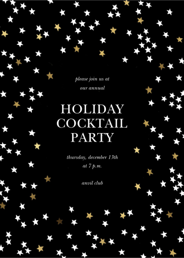 Sky Glitter - Corporate Holiday Party Invitation by kate spade new york