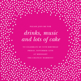 Ikat Dot Home - Birthday Invitation by Oscar de la Renta