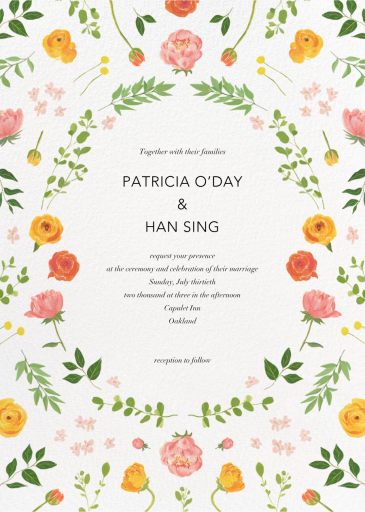 Fleurs d'Été - Wedding Invitation by Paperless Post
