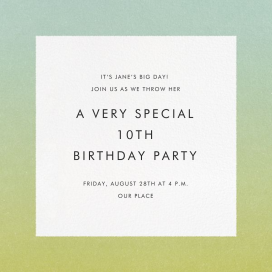 Gradient Border by Paperless Post