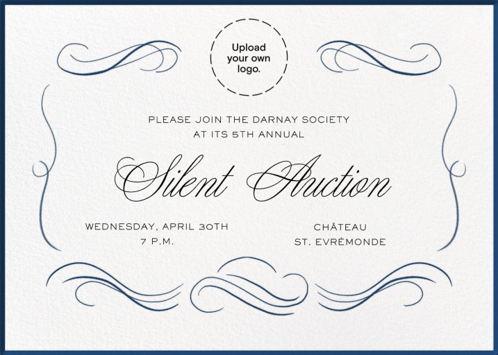Grand Swirls - Fundraiser Invitation by Paperless Post