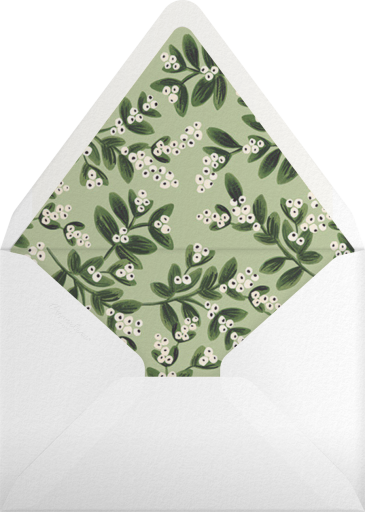 Mistletoe Accent Flourish - Photo - Rifle Paper Co. Envelope