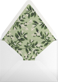 Mistletoe Accent Flourish - Photo - Rifle Paper Co. Envelope