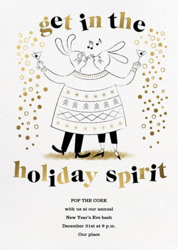 Sweater Twinset - New Year's Eve Invitation by Paperless Post