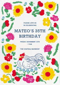 Summer Cluck - Birthday Invitation by Marimekko