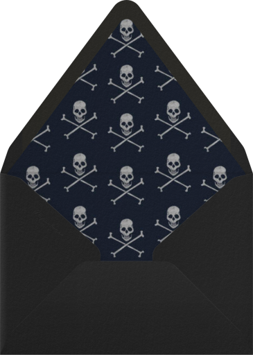 Skull and Cross Bones Chip Board - Paperless Post Envelope
