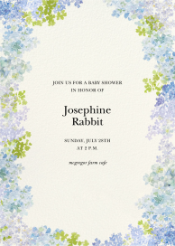 Hydrangea Fields - Baby Shower Invitation by Felix Doolittle