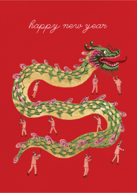 Holiday Dragon (Becca Stadtlander) by Red Cap Cards