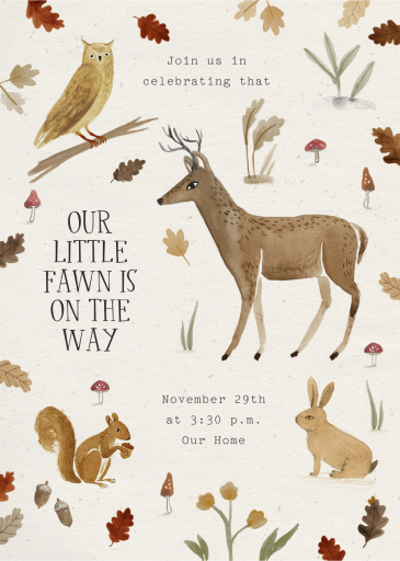 Be a Deer - Baby Shower Invitation by Merrilee Liddiard