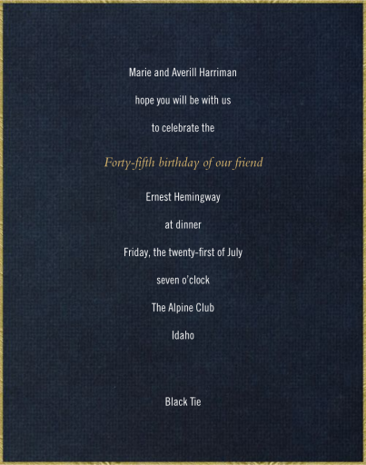 Gold Edge by Paperless Post - Back