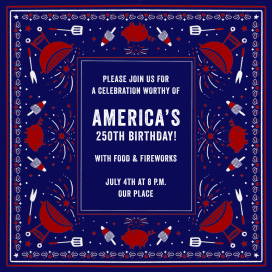 Firework BBQ - Invitation by Hello!Lucky