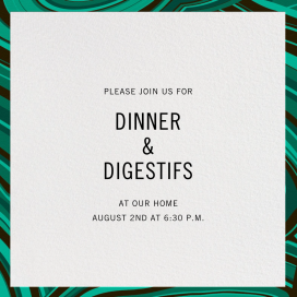 Malachite (Invitation) by Jonathan Adler