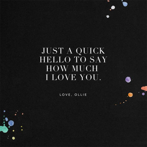 Color Me In Love - Greeting Card by Kelly Wearstler - Back