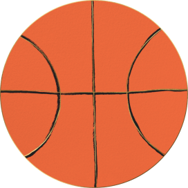 Basketball Cutout - Birthday Invitation by Meri Meri