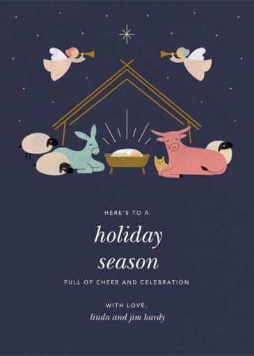 Little Manger - Christmas Card by Paperless Post