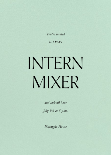 Mint - Business Event Invitation by Paperless Post