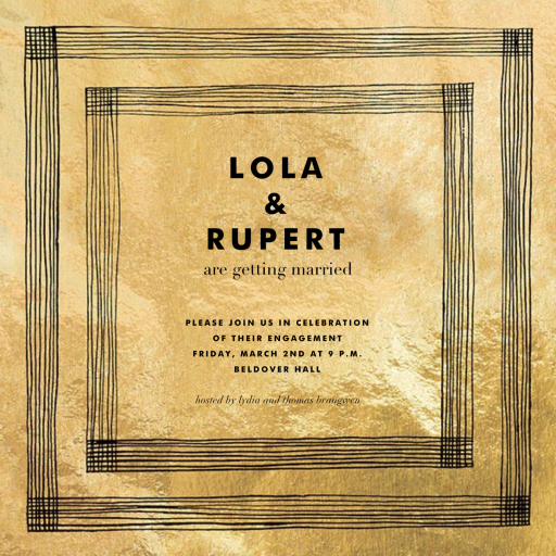 Precise (Photo) - Engagement Party Invitation by Kelly Wearstler - Back