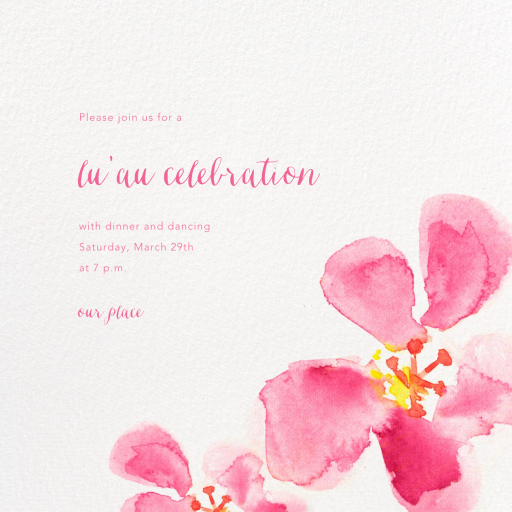 Hawaiian Flower - Party Invitation by Paperless Post