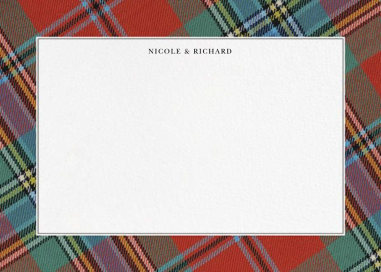 Tartan (Stationery) by Oscar de la Renta