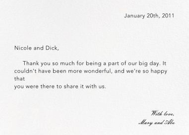 Ivory Plain - Thank You Card by Paperless Post