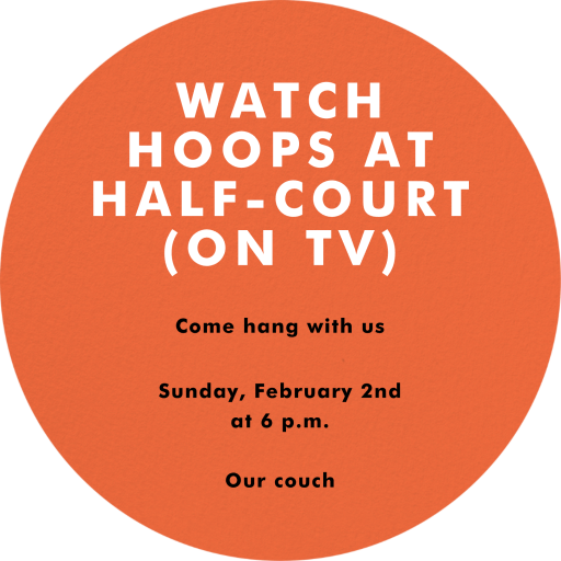 Basketball Cutout by Meri Meri - Back