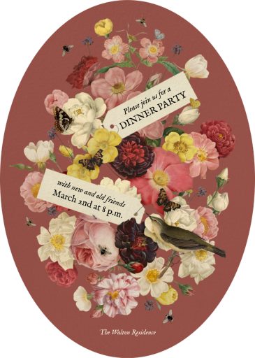 Garden Life - Dinner Party Invitation by Open Sea Design Co.