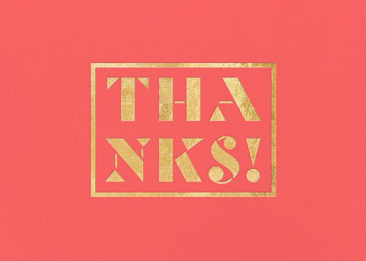 Thank You Stamp - Thank You Card by Paperless Post