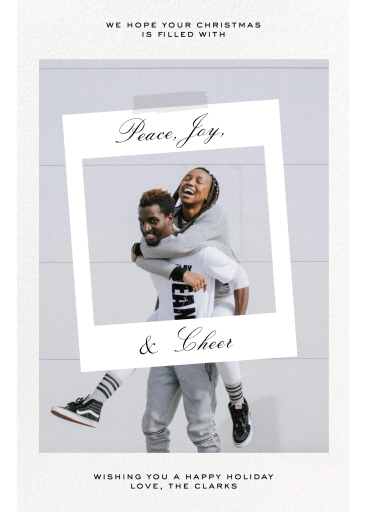 Photo Polaroid Holiday Card