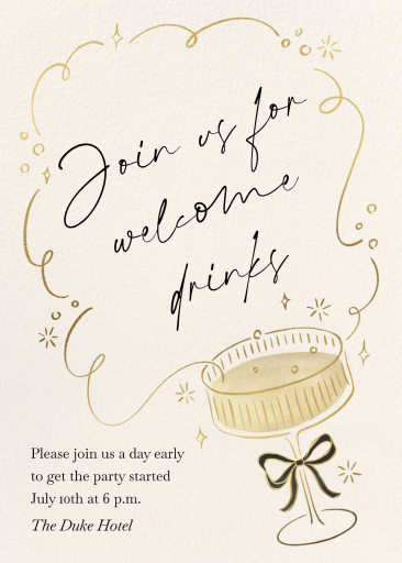Champagne Cocktail Invitation
