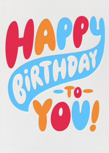 Birthday Bubble Letters - Birthday Card by Paperless Post