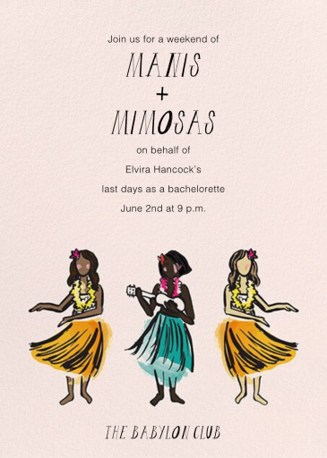 Luau - Bachelorette Party Invitation by Paper Source