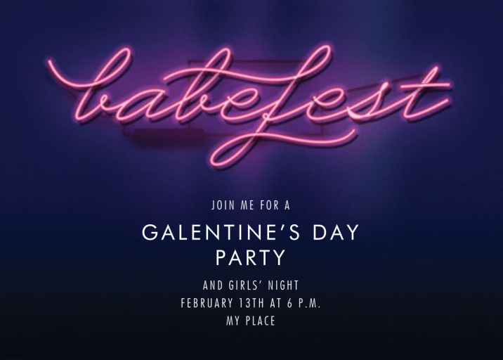 Babefest - Valentine's Day Invitation by Cheree Berry Paper & Design