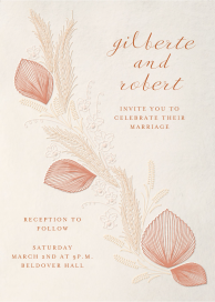 Pretty Pampas - Wedding Invitation by Paperless Post