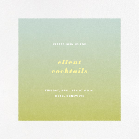 Gradient White Border - Cocktail Party Invitation by Paperless Post
