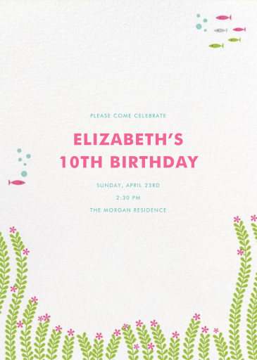 Mermaid Birthday by Hello!Lucky - Back