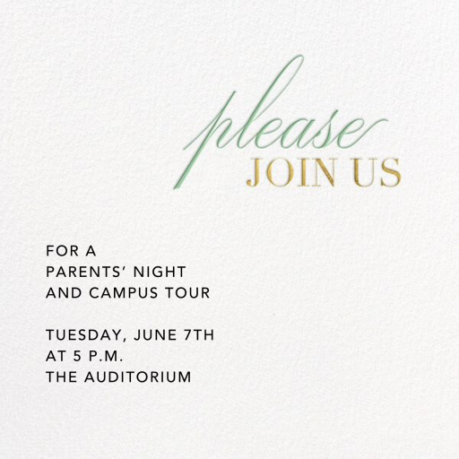 Please Join Us - School Event Invitation by Paperless Post