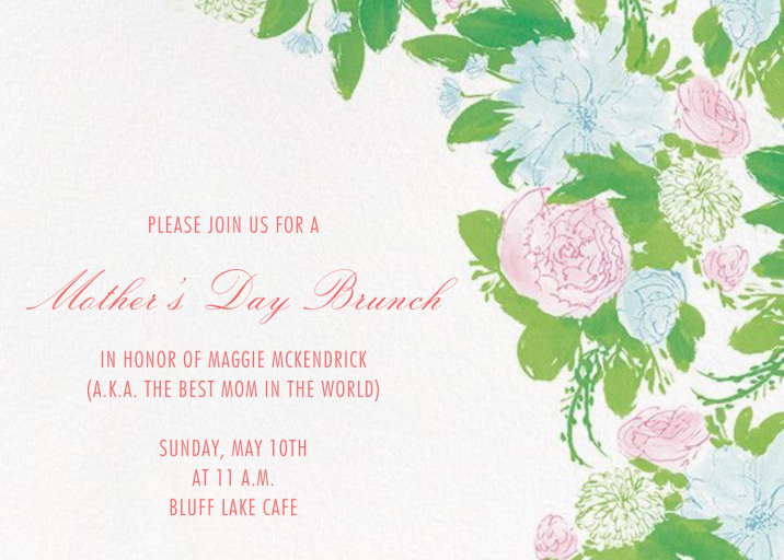 Peony Posy - Mother's Day Invitation by Paperless Post