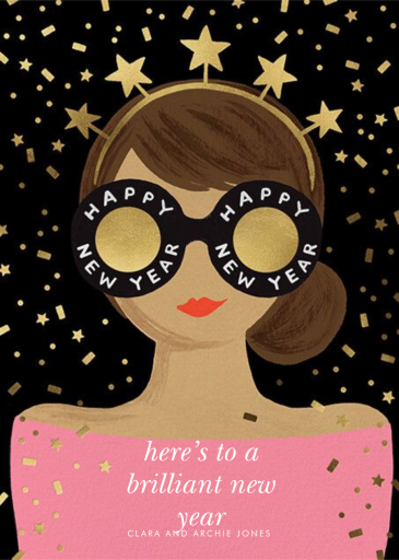 New Year Girl - New Year's Card by Rifle Paper Co.