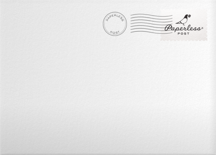 Photo Triple Frame Holiday Card Envelope
